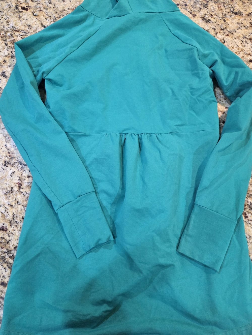 Latched Mama Teal breastfeeding hoodie sweatshirt Medium